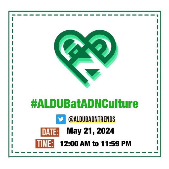 "Strength lies in differences not in similarities." Stephen R. Covey. 

It's World Day for Cultural Diversity for Dialogue and Development

#ALDUBatADNCulture