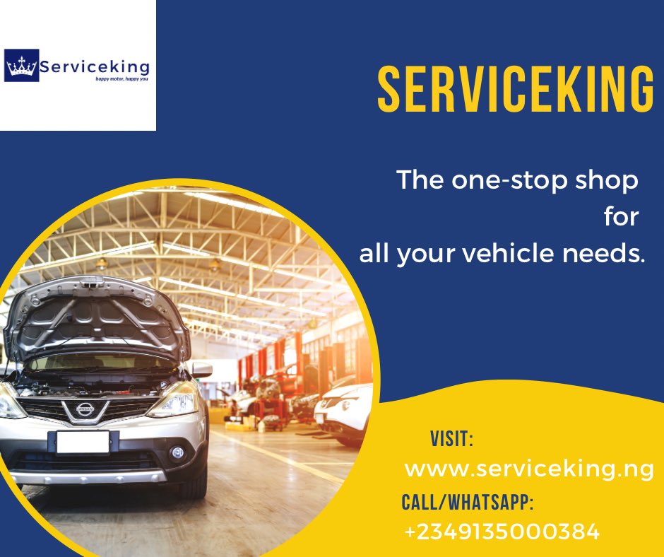 We are a call away from solving your vehicle problems . Visit Serviceking TODAY🤭

#automechanic #carmechanic #car #cars #ibadanmechanic #carautos #carlovers #carsofx #carrepaircompany #carrepair #carrepairworkshop #mechanic #mechanicworkshop #servicekingnigeria #serviceking