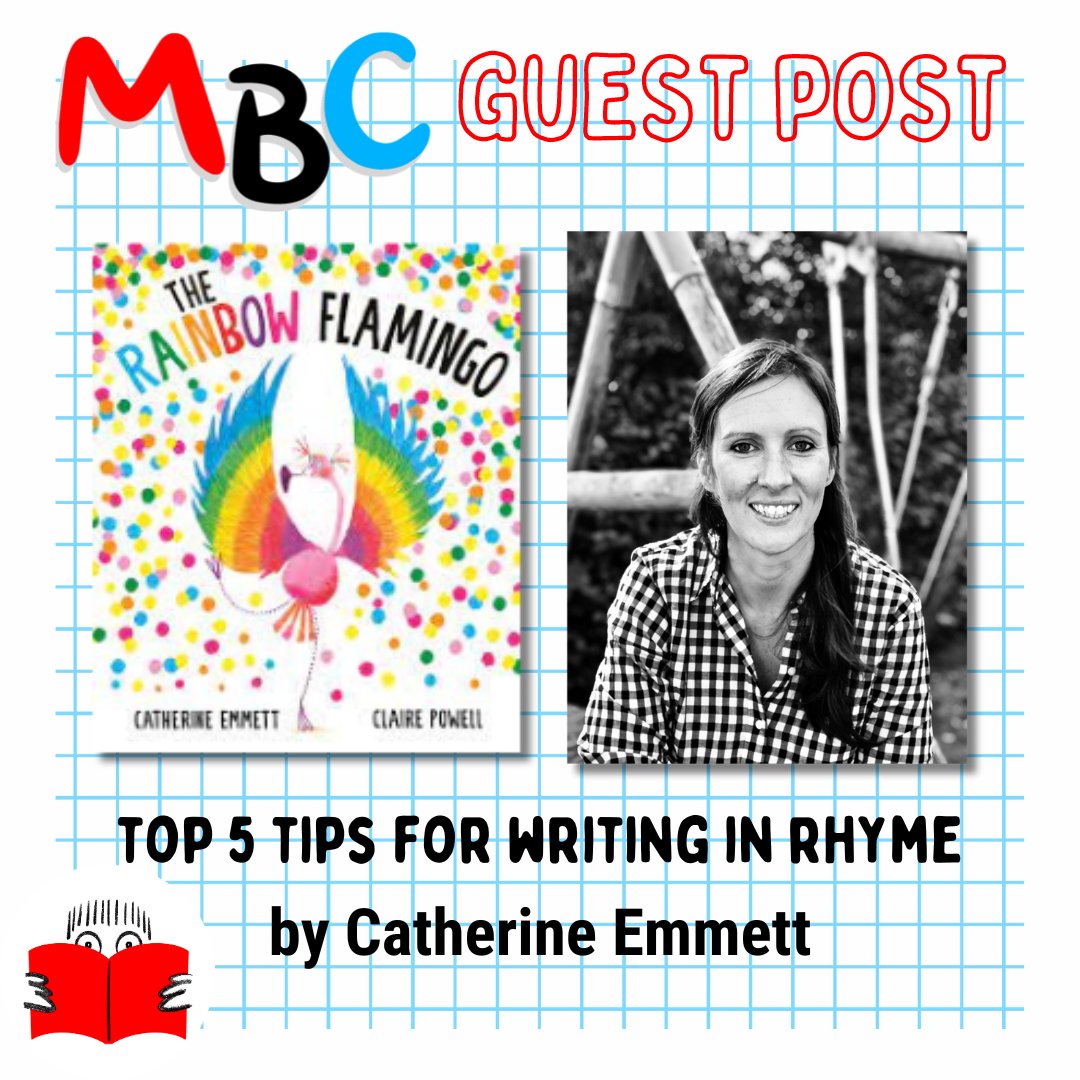 SO delighted to be hosting today's #blogtour guest post ✨Top 5 Tips for Writing In Rhyme✨by the Queen of Rhyme herself, the inimitable @Emmett_Cath! A must read for all #picturebook people 🎨 @misspowellpeeps 📚 @SimonKIDS 🌈🦩#TheRainbowFlamingo mybookcorner.co.uk/catherine-emme…