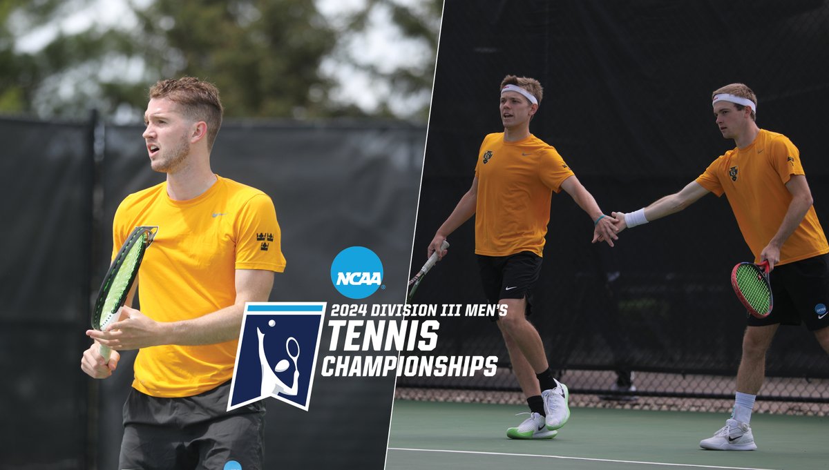 .@gustiemtennis Siviero, Gohl, and Haddorff are set to compete at the NCAA Singles and Doubles Championships Release: gogusties.com/news/2024/5/20… #GoGusties | #d3tennis