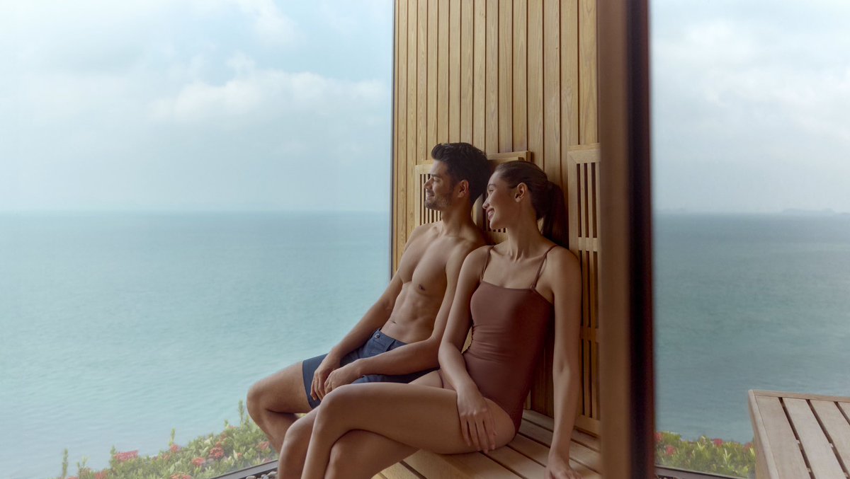 Experience the joy of #simplepleasures as you unwind in our complimentary sauna sessions, overlooking the breathtaking view of the Gulf of Thailand.  

🕑 Requires one day advance booking | Conrad Spa

#StayInspired #ConradSpa #Thailand