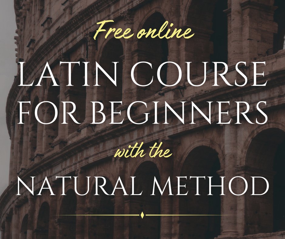 I remind you that I offer a Latin course for beginners completely free ...