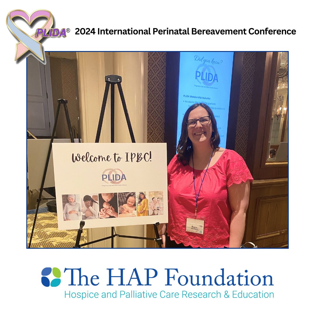 As part of the PCORI project, we are continuing to grow in the perinatal loss area. Last week, Meghan Jacobson, HAP Grief Navigator in the Missing Pieces program, attended the @PLIDAnetworking International Perinatal Bereavement Conference. #IPBC2024
