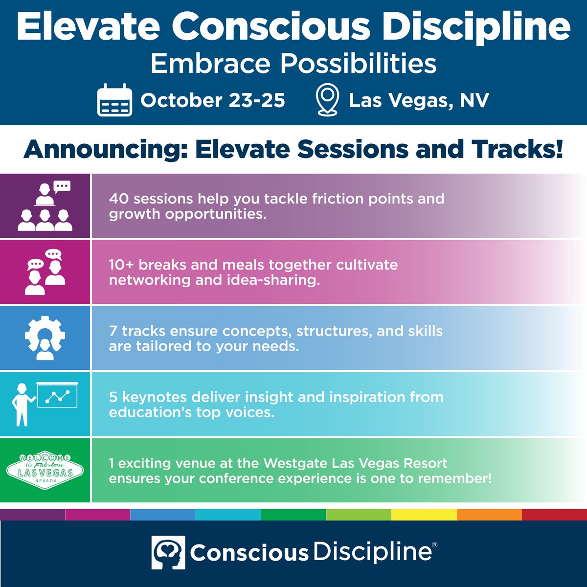 No other conference has the content you want from educators and administrators in the field. Discover tried-and-true ways to translate @ConsciousD evidence-based approach to your unique practice, and watch confidence, achievement, ease, & fidelity soar! bit.ly/4bmkZFG