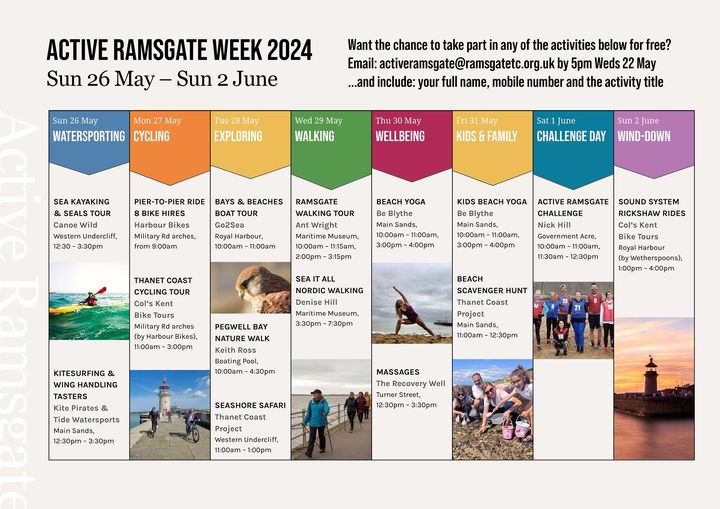 Six places are available for my FREE Active Ramsgate - #Ramsgate to #Pegwell Bay Nature Walk on Tuesday 28th May. Email: activeramsgate@ramsgatetc.org.uk by Weds 22 May – include your full name, mobile number and the activity title #ActiveRamsgate @VisitRamsgateUK @VisitThanet 💚