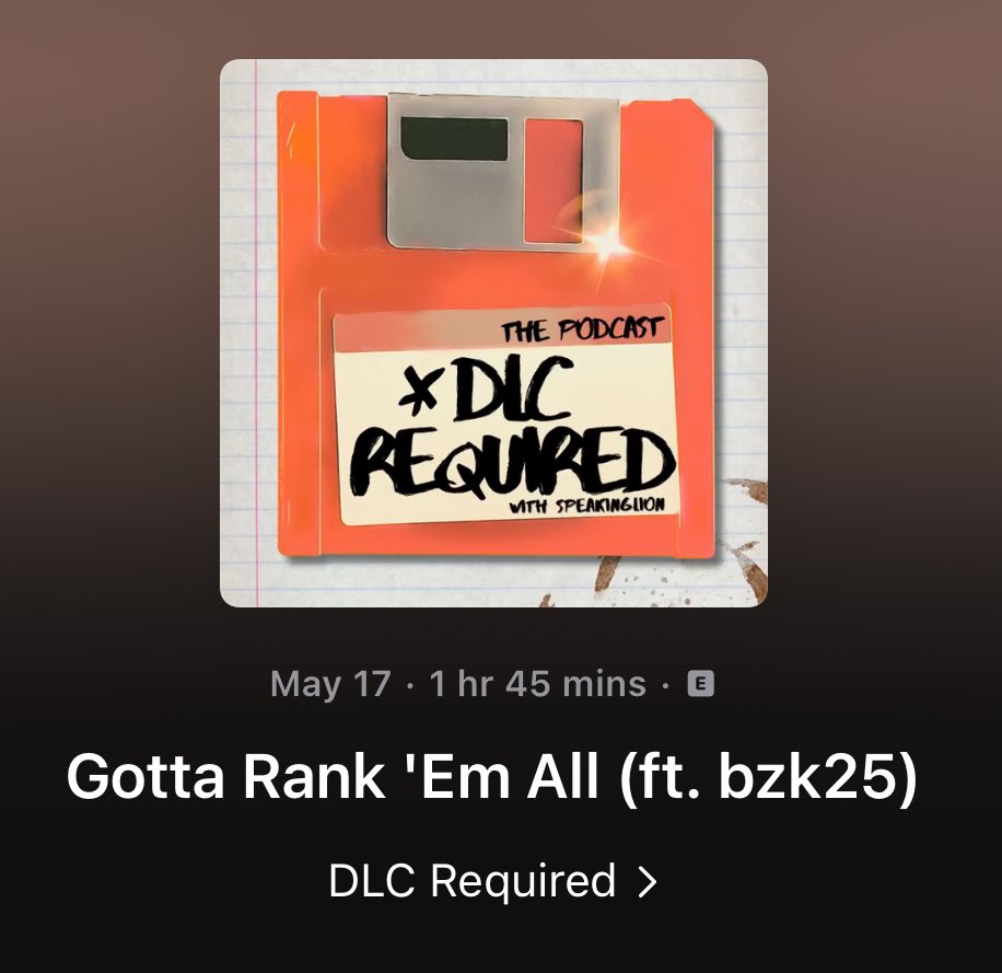paskaroni_'s tweet photo. Look 👀 Another entertaining episode of #DLCrequired has dropped!
This latest offering from @speakinglions features everyone’s friend @BZK25
(Yeah, ol’ bacon fingers had the wrong BZK on the original post 🤣)
Download it now, wherever you get your podcasts from 👇🏻 https://t.co/izAweTmgYk