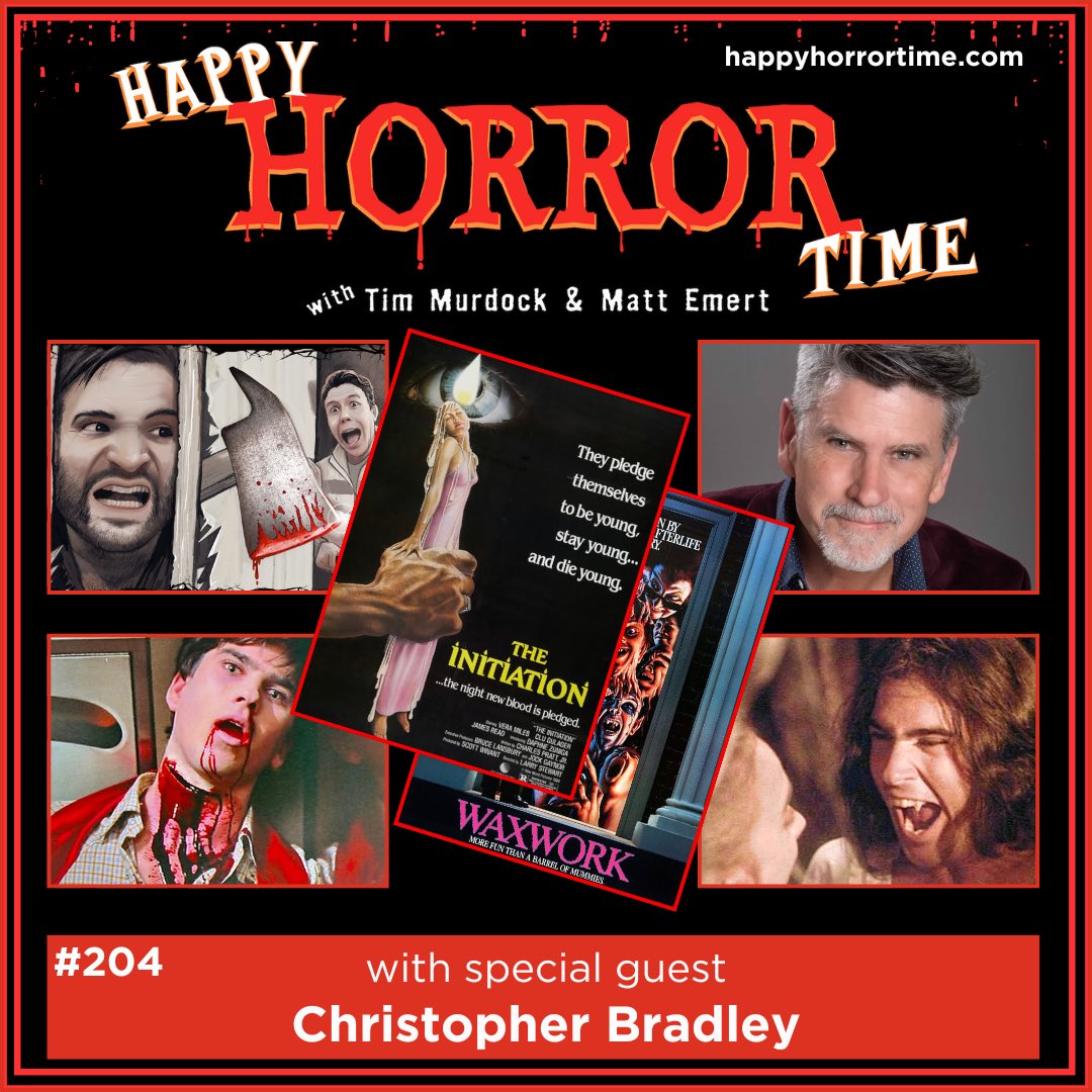🧛‍♂️ NEW INTERVIEW 🧛‍♂️ CHRISTOPHER BRADLEY from “The Initiation,” “Waxwork” and more Tune in to hear all about making these 80s horror films along with “The Wraith” and “Sundown: The Vampire in Retreat,” the various co-stars he enjoyed working with over the years, and the
