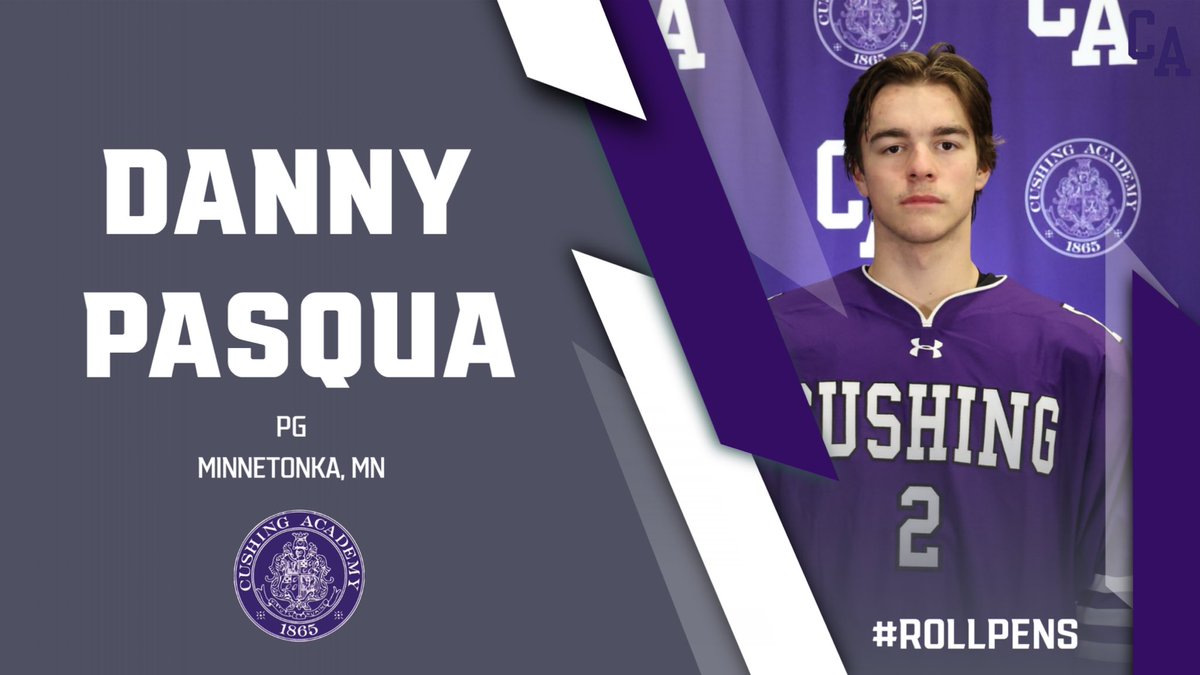 🔦#SeniorSpotlight Thank you Danny Pasqua! A tough and reliable defender, he played in all 32 games with 12 points from the blue line. One of his favorite Cushing memories was playing XBL in the spring. He will attend and play ACHA hockey at St. Thomas next season. #RollPens 🐧