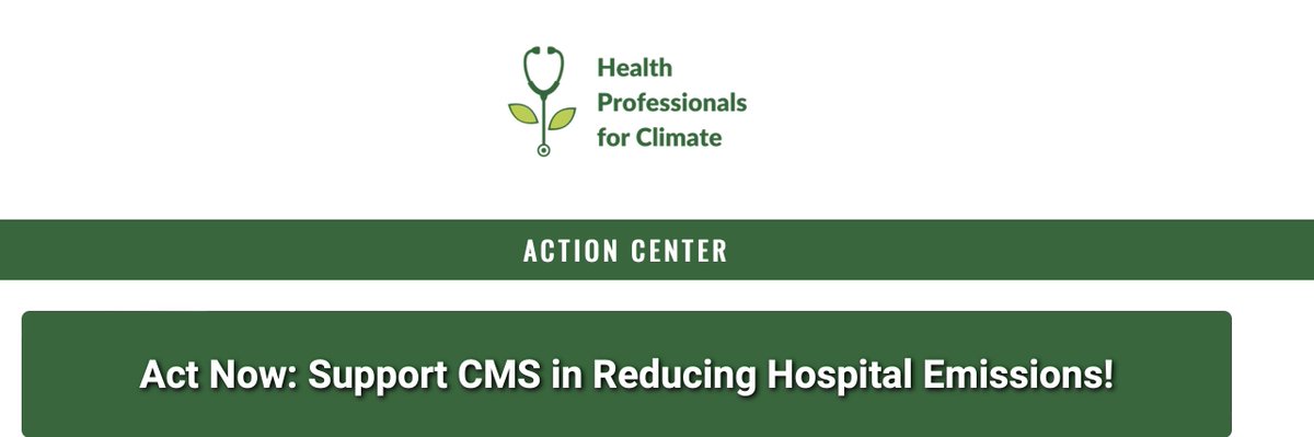 Are you a healthcare professional attending #CleanMed2024? If so, please let @CMSGov know that you support voluntary reporting of hospital carbon emissions. It takes only a few min to have your voice heard! Link below 👇👇 #ClimateAction votervoice.net/HP4C/Campaigns…
