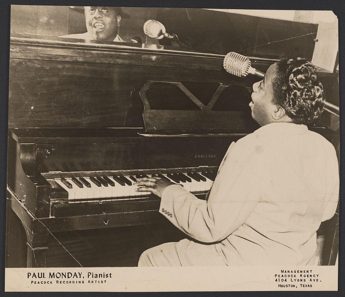 In honor of #BlackMusicAppreciationDay, delve into the intertwined histories of rock and roll and R&B with @jstor_daily. Read more: bit.ly/3wAn8ys Image: Gelatin Silver Print of Paul Monday Playing the Piano. 1951-1958. @NMAAHC.