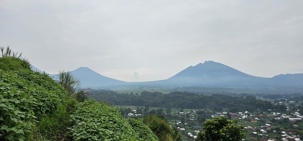 Le volcan #SABYINYO (prononcé SABINO par les étrangers), se dévoile cet après midi depuis #Bunagana,  agglomération la plus sûre de la #RDC!

Ce volcan est le symbole de la lutte de l'#AFC. 

L'#AllianceFleuveCongo n'a jamais perdu un seul centimètre de son espace  ✍🏼