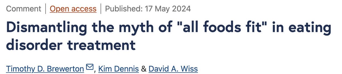 👋For those of you who have asked for the new #eatingdisorder paper I mentioned in the panel this weekend at @PHCukorg #PHC2024 - here it is: jeatdisord.biomedcentral.com/articles/10.11…