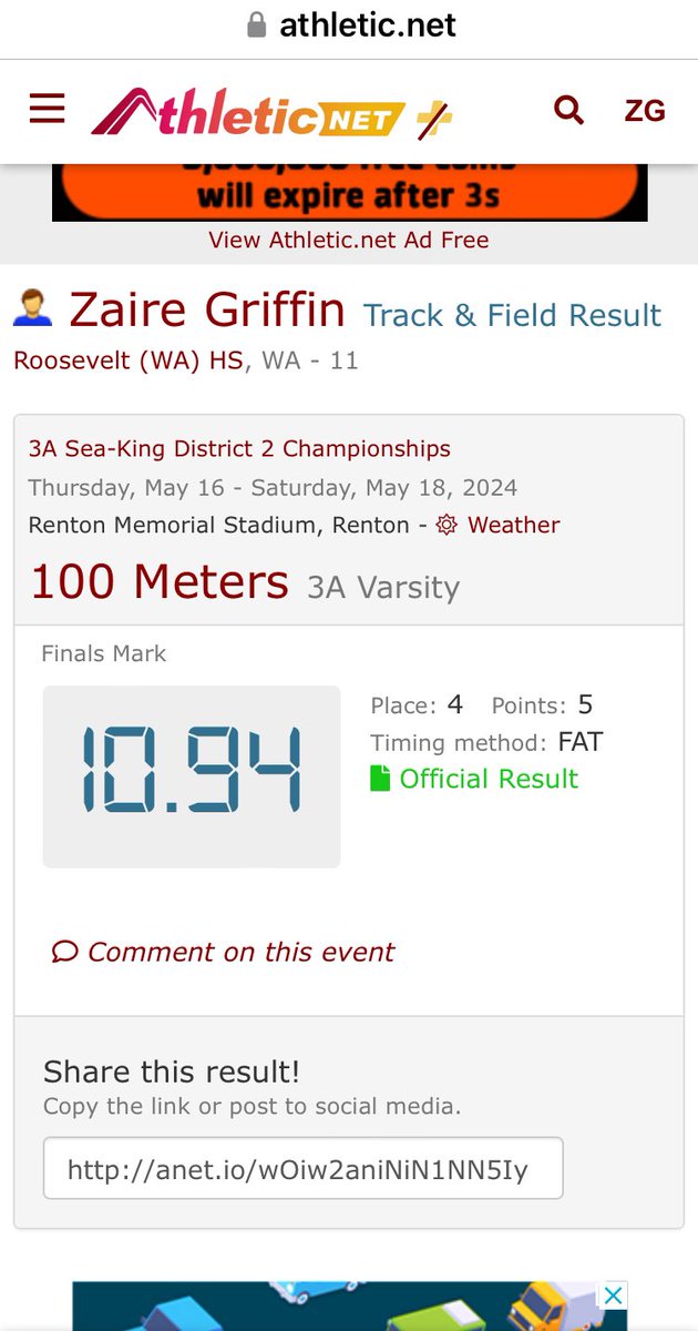 Zaire griffin (@zaire_griffin28) on Twitter photo Exited to be going to state for all four events. 100m, 200m, 4x1, and long jump!
<a href="/TFordFSP/">Tracy Ford</a>
<a href="/speedmapps/">Andrew Mapp</a>
<a href="/RFordFSP/">Reggie Ford</a>
<a href="/BrandonHuffman/">Brandon Huffman</a>
<a href="/gofordsports/">Ford Sports Performance</a>
<a href="/BigSamAdams95/">Sam Adams 🏈</a> Exited to be going to state for all four events. 100m, 200m, 4x1, and long jump!
<a href="/TFordFSP/">Tracy Ford</a>
<a href="/speedmapps/">Andrew Mapp</a>
<a href="/RFordFSP/">Reggie Ford</a>
<a href="/BrandonHuffman/">Brandon Huffman</a>
<a href="/gofordsports/">Ford Sports Performance</a>
<a href="/BigSamAdams95/">Sam Adams 🏈</a>