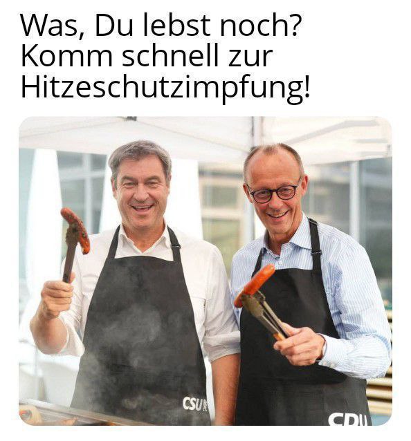 Bratwurst gegen Hitze