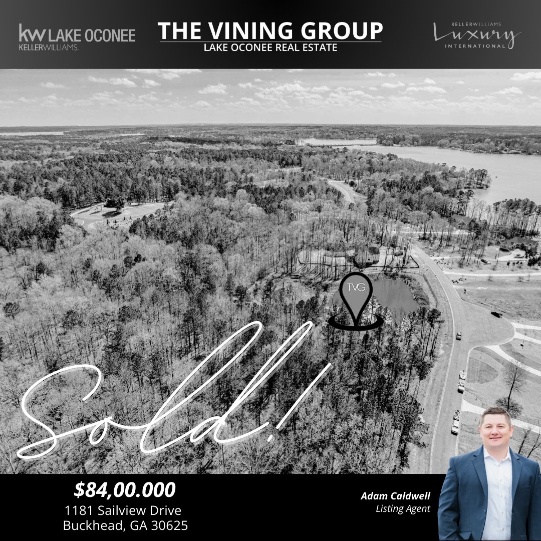 𝙎𝙊𝙇𝘿! 1181 Sailview Drive in Buckhead, Georgia is a 1.49 acre lot that is ready for its new owners. Considering the idea of buying or selling? Connect with us today! #LakeOconeeRealEstate #HomeBuying #HomeSelling #Georgia #LakeCountry #TheViningGroup #SoldHome #RealEstate