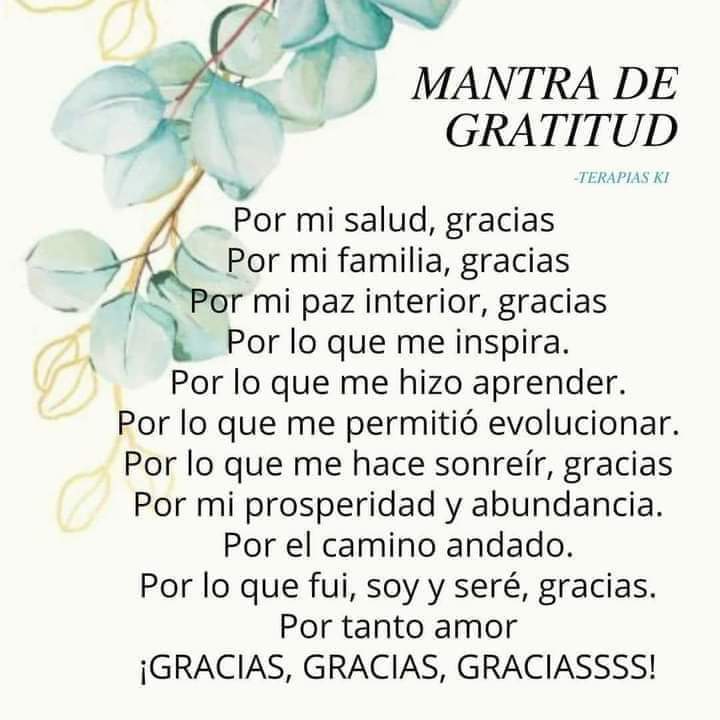 Mantra de gratitud 🫶🏽