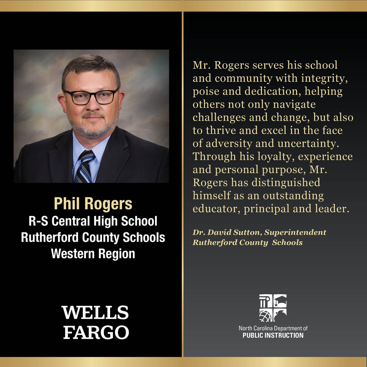 Who will be the next @WellsFargo 2024 NCPOY? Meet our Western Region POY Phil Rogers. Join us May 24 at 12 pm for pre-show & NCPOY ceremony livestreams at youtube.com/ncpublicschools & facebook.com/ncpublicschools with support from @EquitableFin & @MyPBSNC.