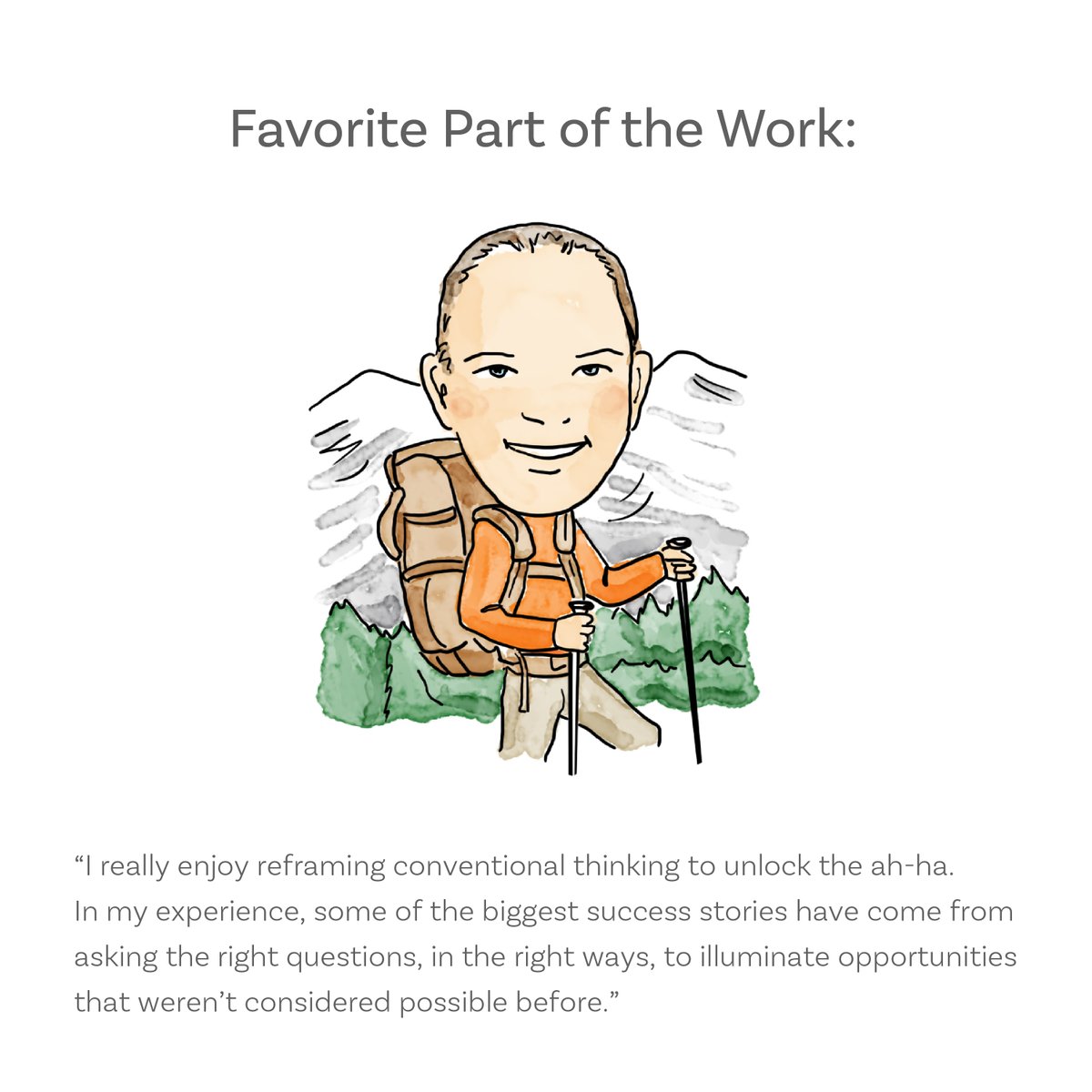 Seed Spotlight: Steve Paljieg. Learn more about our visionary VP, Innovation—including his love of mixology, his favorite part of the work and his energetic alter ego. #SeedSpotlight #SeedStrategy #WhereClarityGrows