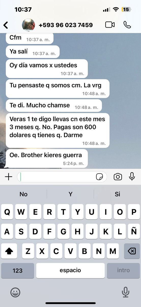 EmergenciasEc's tweet photo. #DenunciaCiudadana
#Vacunadores
Ayuden a reportar y bloquear este número que se dedica a extorsionar a varias familias. https://t.co/kmwleJpbC3