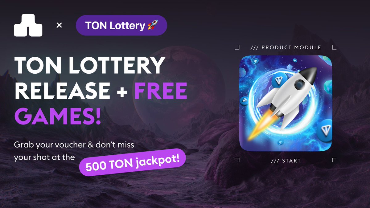 🔥 Exciting News! TON Lottery Release + Free Games! 📢 CyberBase is teaming up with TON Lottery starting today! We’ve seamlessly integrated TON Lottery into your referral tree, so you can keep your structure intact while enjoying new benefits. The best part? TON Lottery is