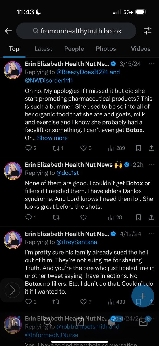 Hi Gregg. No I’m not. I have a 16 year history on this account and have done a few tv show interviews that I can’t get Botox. Or fillers. Zero surgeries I have Ehler Danlos syndrome. Diagnosed by Mayo clinic. Couldn’t get it if I wanted to :-)