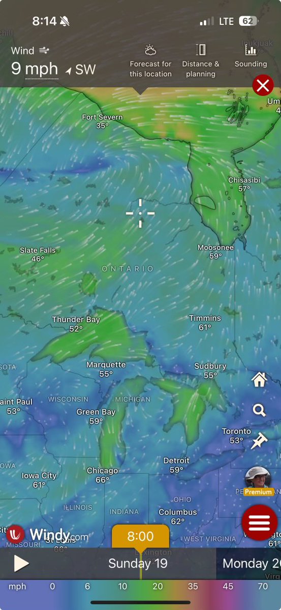 We were looking at (and enjoying) Michigan weather over the weekend and I like this wind velocity graphic that clearly highlights the Great Lakes on the basis of their association with higher wind speeds. Wind energy galore!