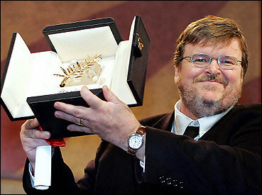 Huge news from Cannes. Citing extraordinary circumstances and the vital importance of its message, the jury has voted to once again award the Palme d'Or to Michael Moore's Fahrenheit 9/11.