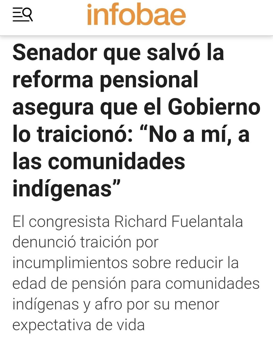 ¿Dónde están los defensores de Petro?

¿Les cortaron el internet?

¿Nada que decir sobre esta jugadita que deja sin pensión y renta a millones de campesinos, indígenas y afro?

¿Solo les sirven en el discurso, para justificar sus errores hablando de lo que ellos han sufrido?