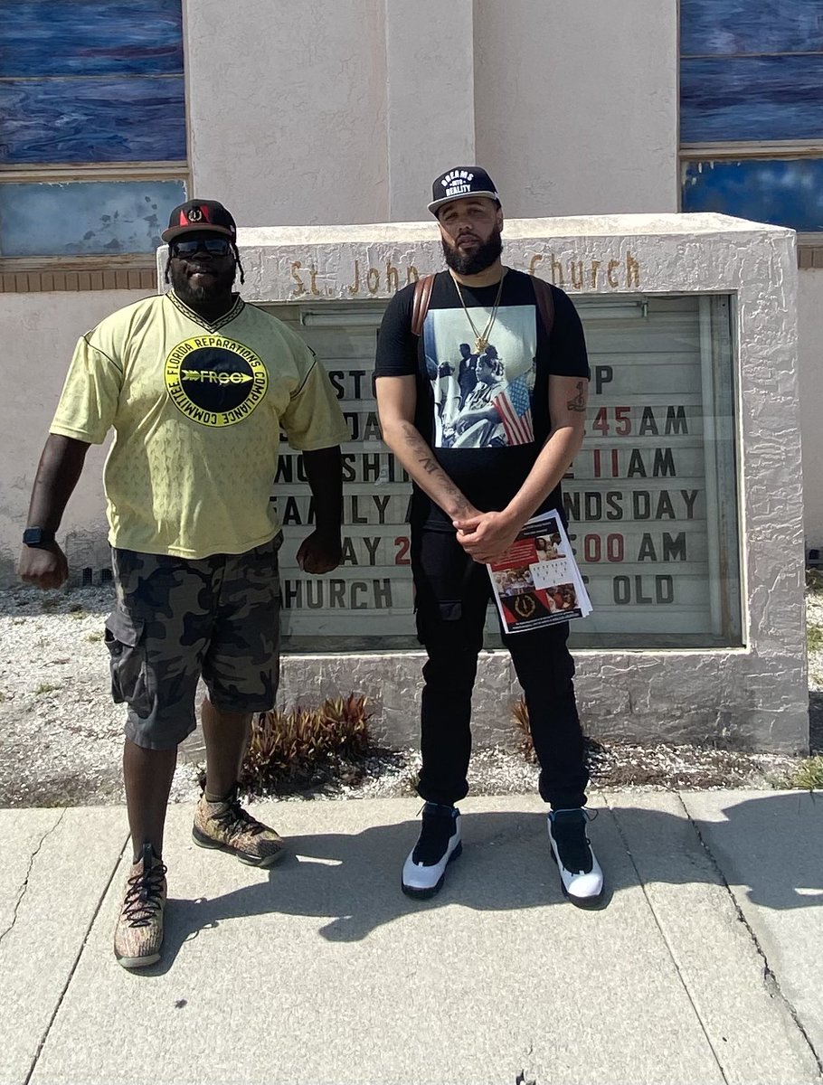 Another successful stomp in the Black church, 1 of the pillars of our communities nationwide, Florida’s Juneteenth is May 20, but we’re bringing it back in June to celebrate our ancestors nationwide! @SonnyG44 #juneteenth #reparationsnow #Blackamericans #Blackchurch #cutthecheck