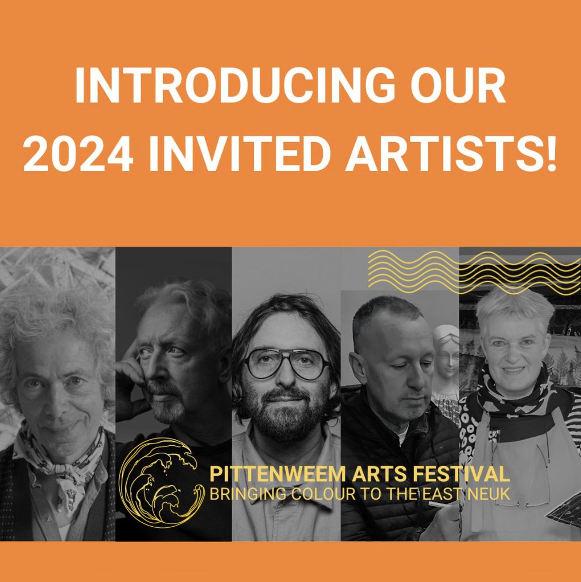 We're delighted to announce our Invited Artists for 2024! We have 5 amazing artists that exemplify excellence across various mediums.  Explore the work of Pauline Burbidge, Charles Poulsen, <a href="/David_mach/">David Mach</a> &amp; Robert Mach &amp; <a href="/DicksonLiam/">Liam Dickson</a> pittenweemartsfestival.co.uk
#pittenweemartsfestival24