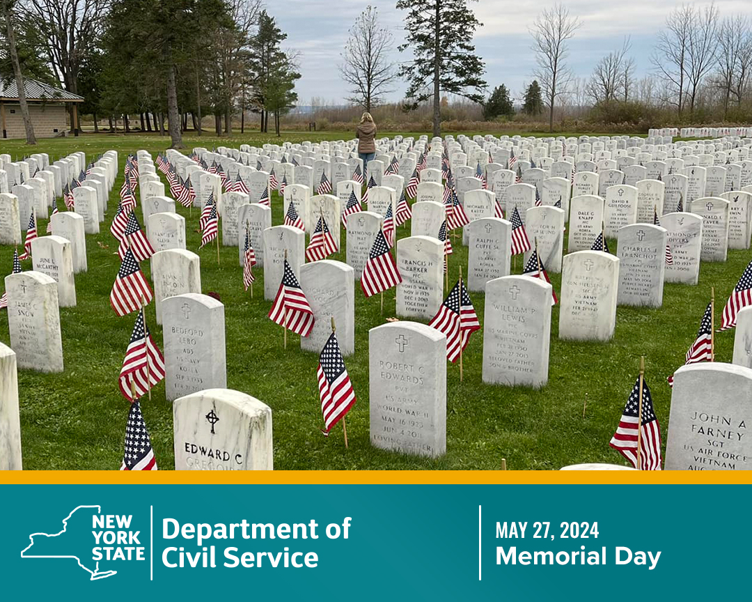 On this #MemorialDay we recognize all the men & women who have lost their lives while serving our country. We can never forget the sacrifices our US military members and their families make every day. Image is from NY State Veterans Cemetery - Finger Lakes @NewYorkVeterans