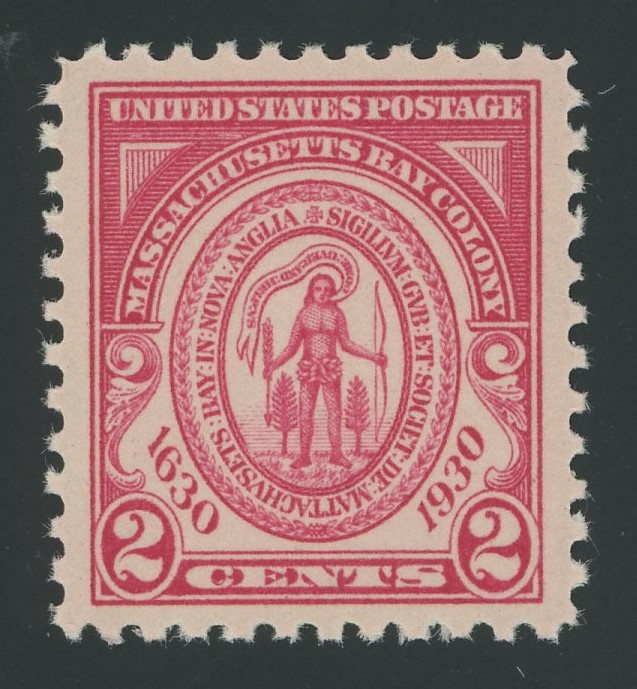#philately #stamps Stamp of the day. USA 682 - 2 cent Massachusetts Bay Colony issue of 1930.