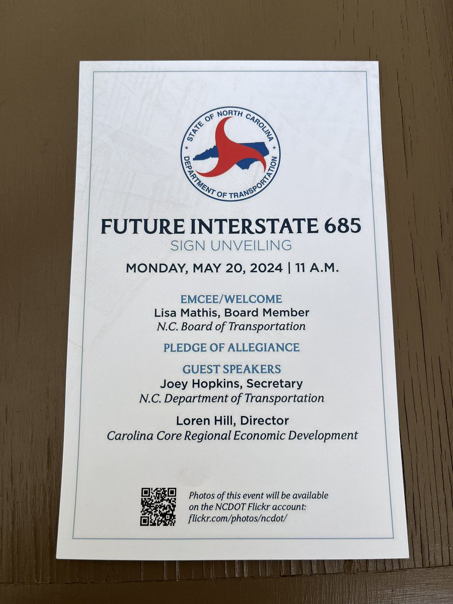 Progress is being made on making US 421 into Interstate 685, connecting I 85 to I 95 through our region. What a boost to the Carolina Core economic development efforts!