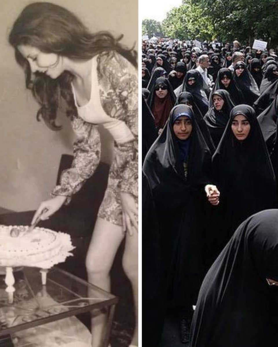 Iran before and after the Islamic Revolution. This isn’t progress. We mustn’t let it happen here.