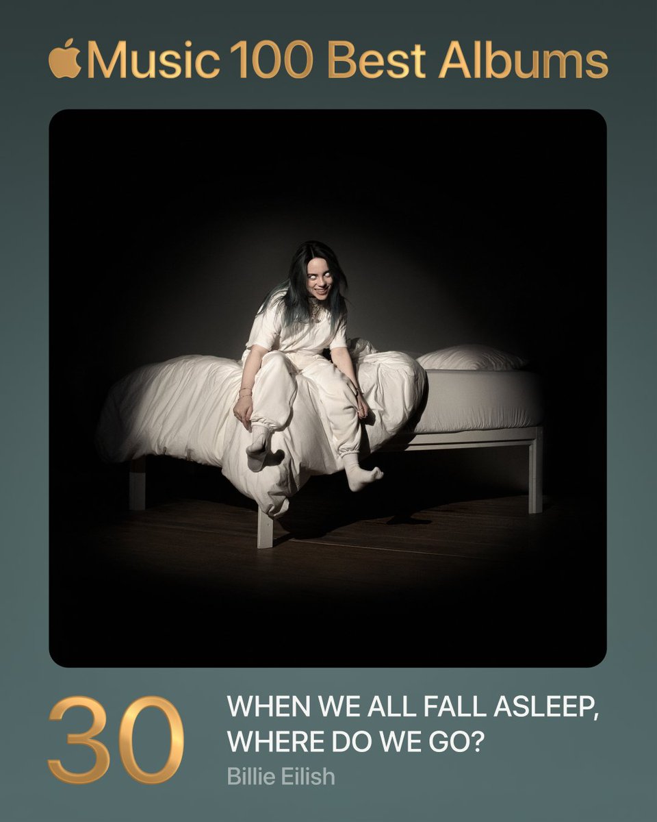 30. WHEN WE ALL FALL ASLEEP, WHERE DO WE GO? - Billie Eilish

#100BestAlbums