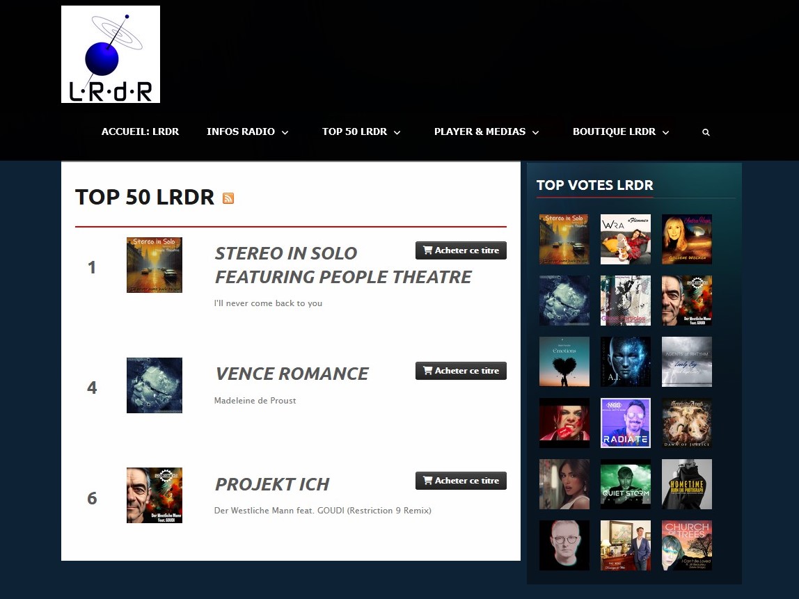 <a href="/Stereo_in_Solo/">STEREO in SOLO</a> ft <a href="/peopletheatreof/">People Theatre</a>
#1 on Top50 LRdR 19/05/24 
song.link/StereoinsoloNe…  
<a href="/venceromance/">Václav Šimána (Vence Romance)</a> <a href="/daveyhub/">Daveyhub 🎧</a> <a href="/Stickupmusic/">Stick Up Boys</a> <a href="/BoundsOfsilence/">Bounds Of Silence</a> <a href="/SpiritsHybrid/">Hybrid Spirits 🎼</a> <a href="/NastiyaKai/">Nastiya Kai</a> <a href="/BlackHouseHill/">Black House Hill</a> <a href="/_hologramme/">Hologramme</a> <a href="/Manukeen/">Manukeen</a> <a href="/DarwinMcD/">darwinmcd</a> <a href="/AnthonyDelloye/">Anthony Delloye</a> <a href="/cinthiacaron74/">Cinthia Caron</a> 
Malkka via <a href="/GeertHakze/">Showbizzinfo - Geert Hakze</a>