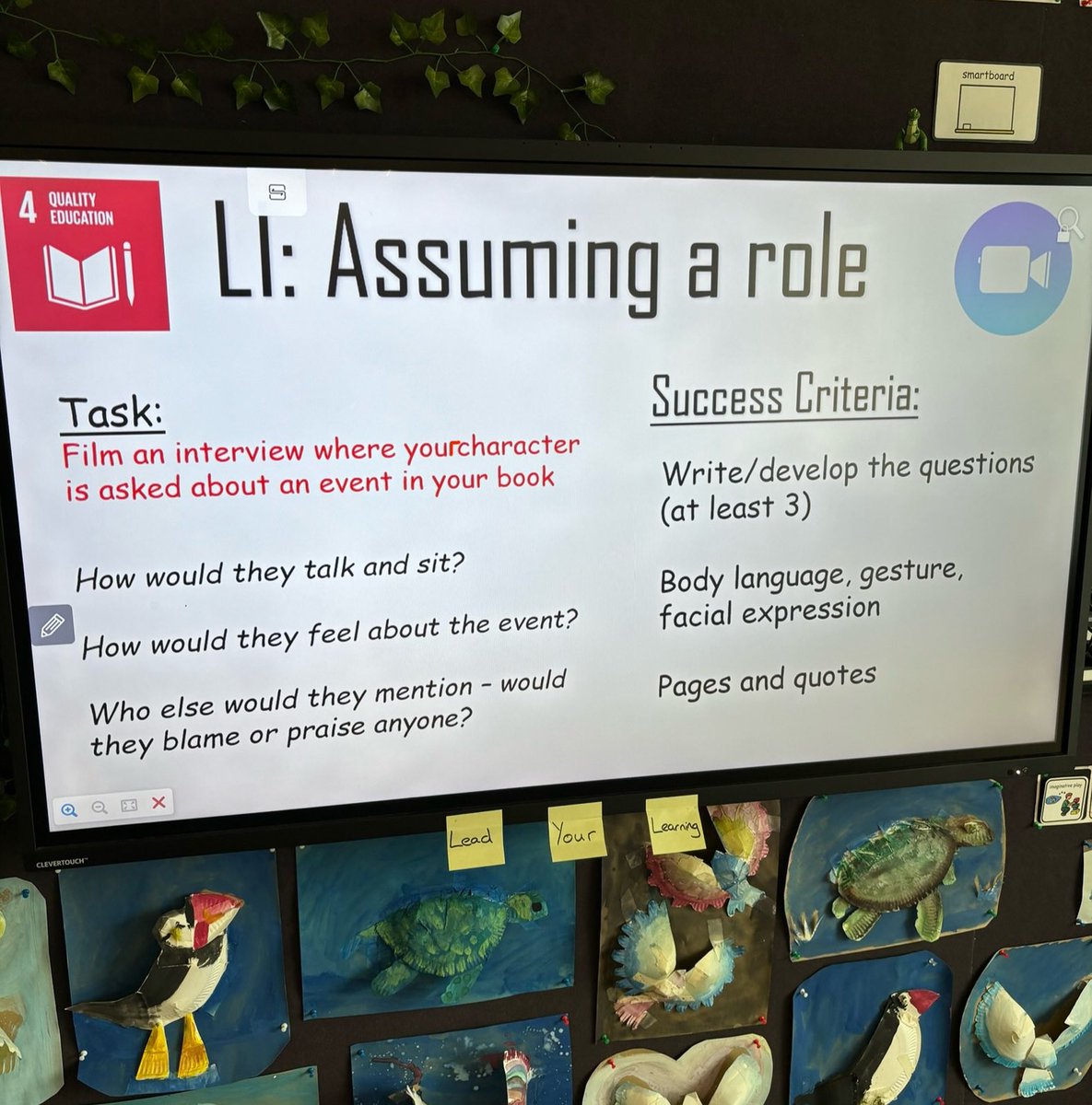 This playful activity for reading comprehension 🙌 “Tell us what happened on page 57?” - summarising “How did it make you feel when … said ‘…’ ?” - inferring “If it happened again, would you have act differently?” - evaluating “What are you going to do now?” - predicting