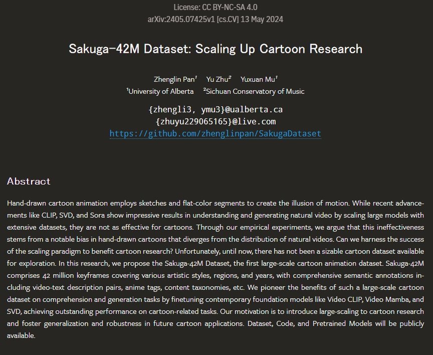 MEGUjuke's tweet image. Canadians!
The University of Alberta has stolen 42 million animations from around the world and is distributing them under the name &quot;AI research dataset&quot;!
The profits gained from AI using this will not be returned to the animation creators at all!
Let&apos;s report Alberta University!