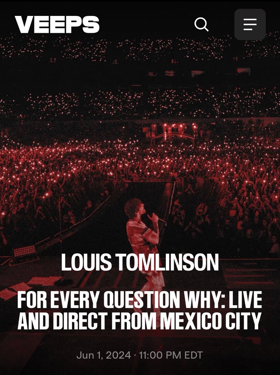 PerfectHome28's tweet photo. ‼️GIVEAWAY‼️
I’ll be giving away 1 Veeps Ticket for Louis’s Livestream on June 1st. I’ll pick the winner on May 31st. You must be willing to share an email address as that is the only way it can be gifted

Rules:
1. Follow Me
2. Like this tweet
3. RT this tweet 

Good luck 🍀 https://t.co/828HSBAhAC