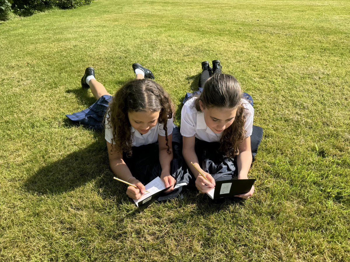 After a hard day of end of year exams our Year 7 and 8 Art Club decompressed by doing some sketch book work on our front lawn. Watch this space for some gorgeous illustrations of Pitsford Hall.