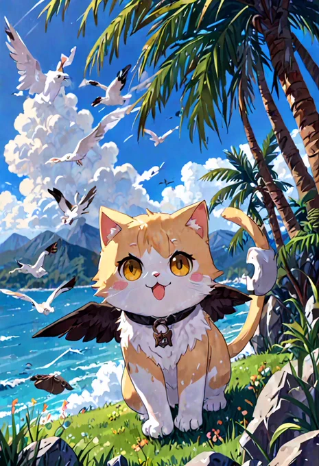 いい天気だにゃ! 