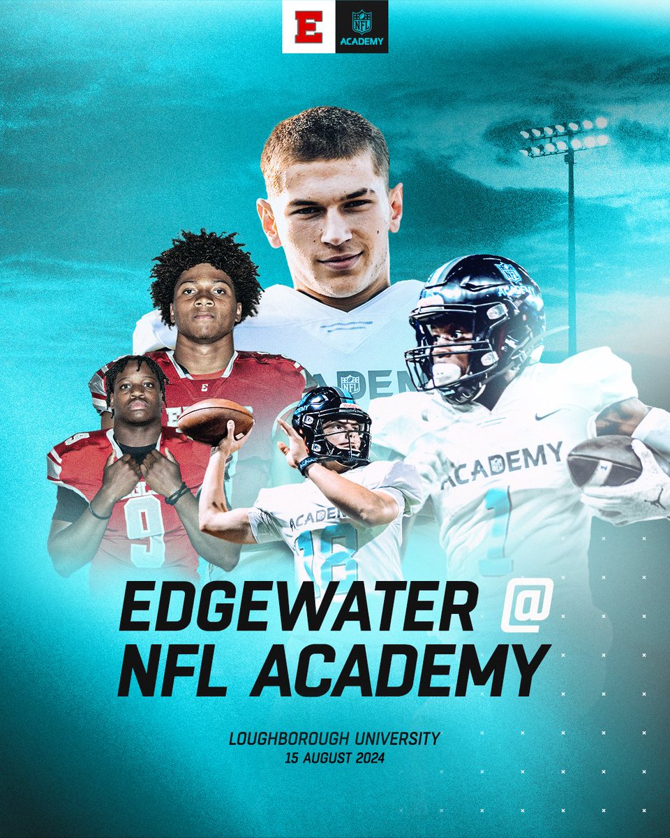 The 🇺🇸 games keep on coming! The #NFLAcademy will host @EdgewaterFB from Orlando, Florida on Thursday 15th August in Loughborough.