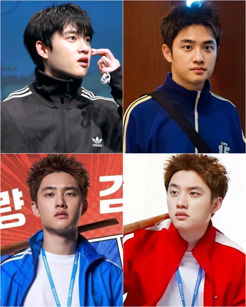Kyungsoo in his tracksuit. Well yeah that's mostly jinjeong.😌😅