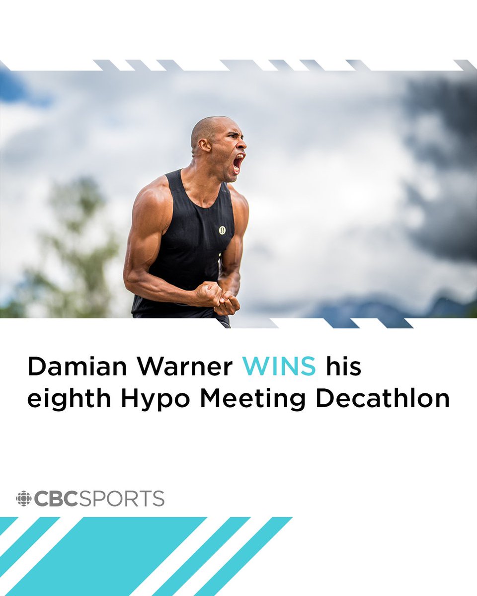 Yesterday @DamianWarner won his eighth Hypo Meeting Decathlon in Götzis, Austria 🇨🇦 Full story ➡️ cbc.ca/1.7208415