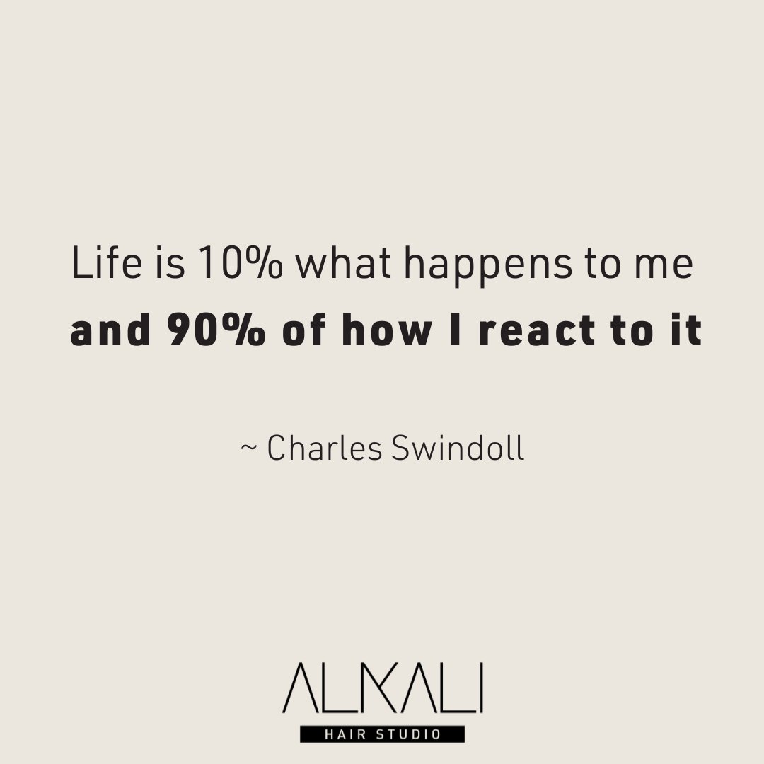 'Life is 10% what happens to me and 90% of how I react to it' - Charles Swindoll - And having great hair makes everything better, just sayin'.😜

#quotes #inspirationalquote #fridayvibes #greathairdontcare #greathairgreatlife #attitudeiseverything