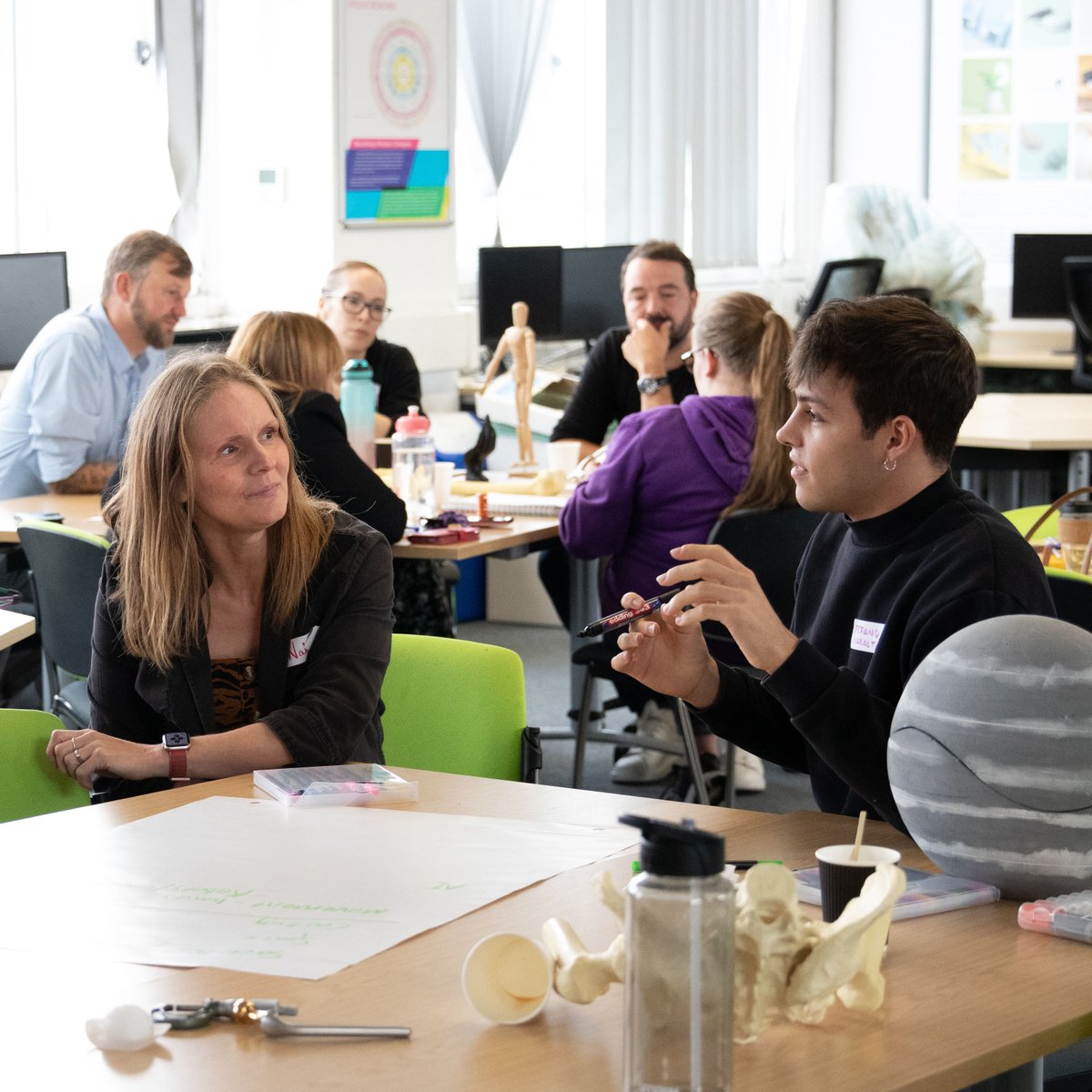 CreativLearnLab's tweet photo. Co-production workshop 1
Our team of Engineers, artists, and educators came together for the first time to co-produce a series of learning activities for year 8 students at @batleygirls . We explored new interdisciplinary concepts and developed new learning activities! https://t.co/7WuLY7q3yN
