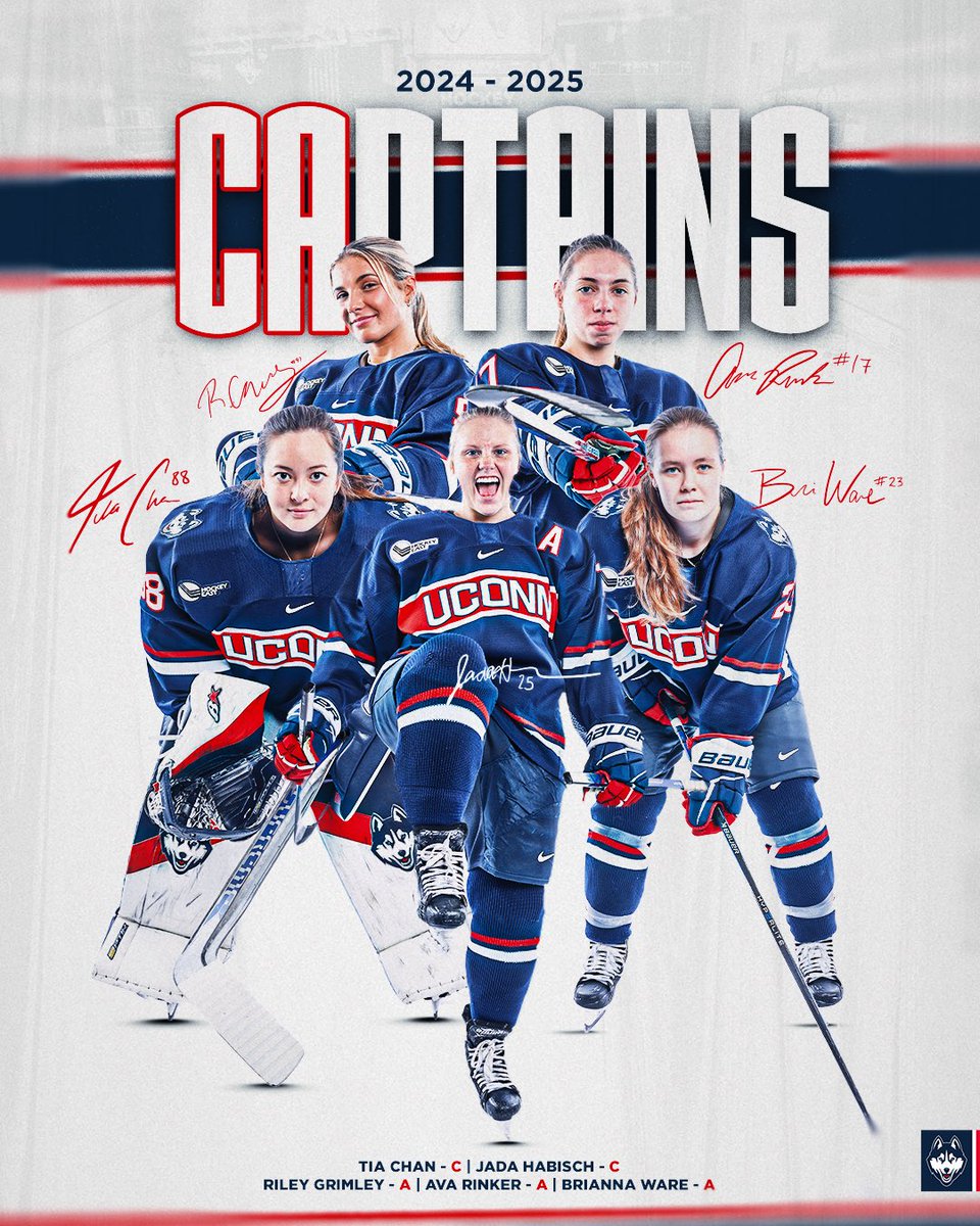 UConnWHOC's tweet photo. 🗣️Announcing our 2024-2025 Team Captains‼️ https://t.co/nT1z011lqw