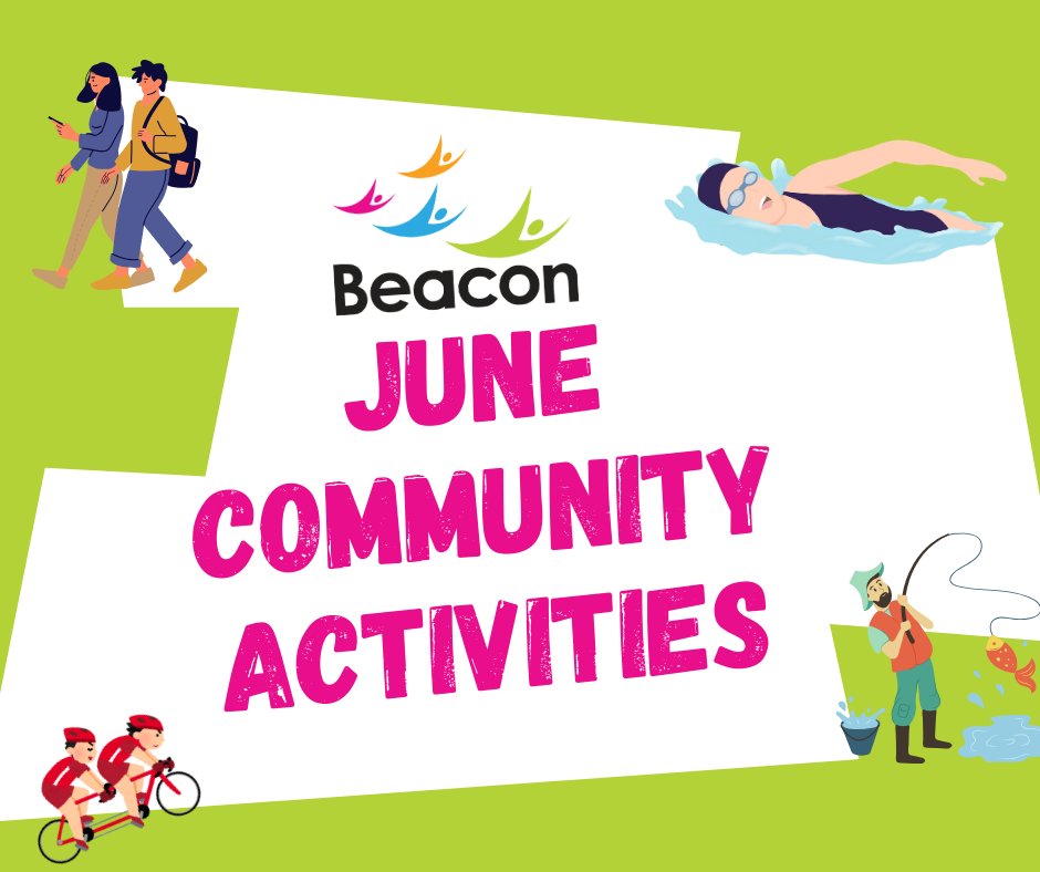 Exciting activities in June at the Beacon Centre! Join us for a range of activities at the Beacon Centre and in the community this June! Here's what's coming up: 🚴 Tandem Biking 💪 Mary's Movement Class 📚 Book Club 🏋️‍♀️ Circuit Class To book your place, call us at 01902 880 111