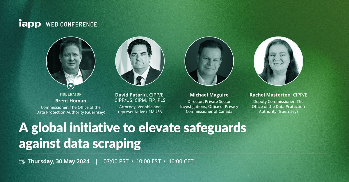 Join us for an insightful #webcon: 'A global initiative to elevate safeguards against data scraping' 🌐 Register now to get key takeaways on 30 May: bit.ly/4dMhWsc