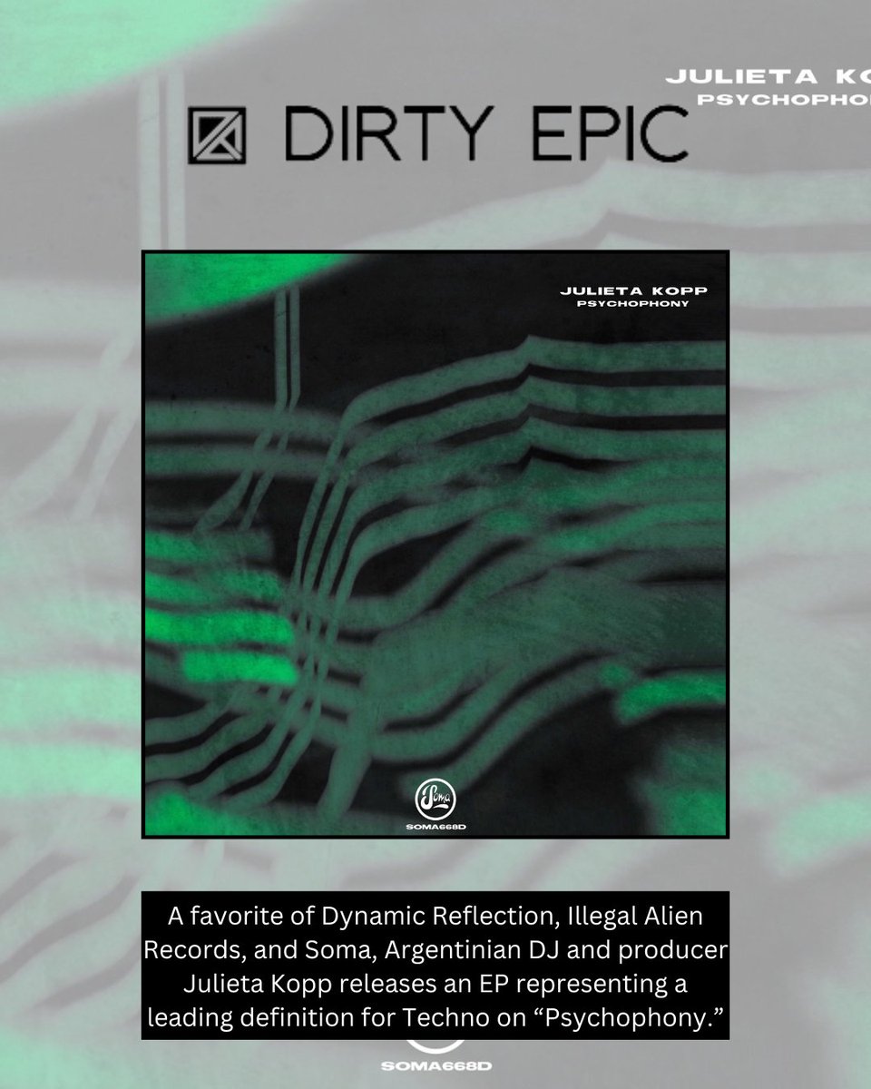 New Soma "Psychophony" EP by Julieta Kopp. Reviewed by <a href="/disconnectfour/">sean ocean</a>. 

bit.ly/4bni0gp